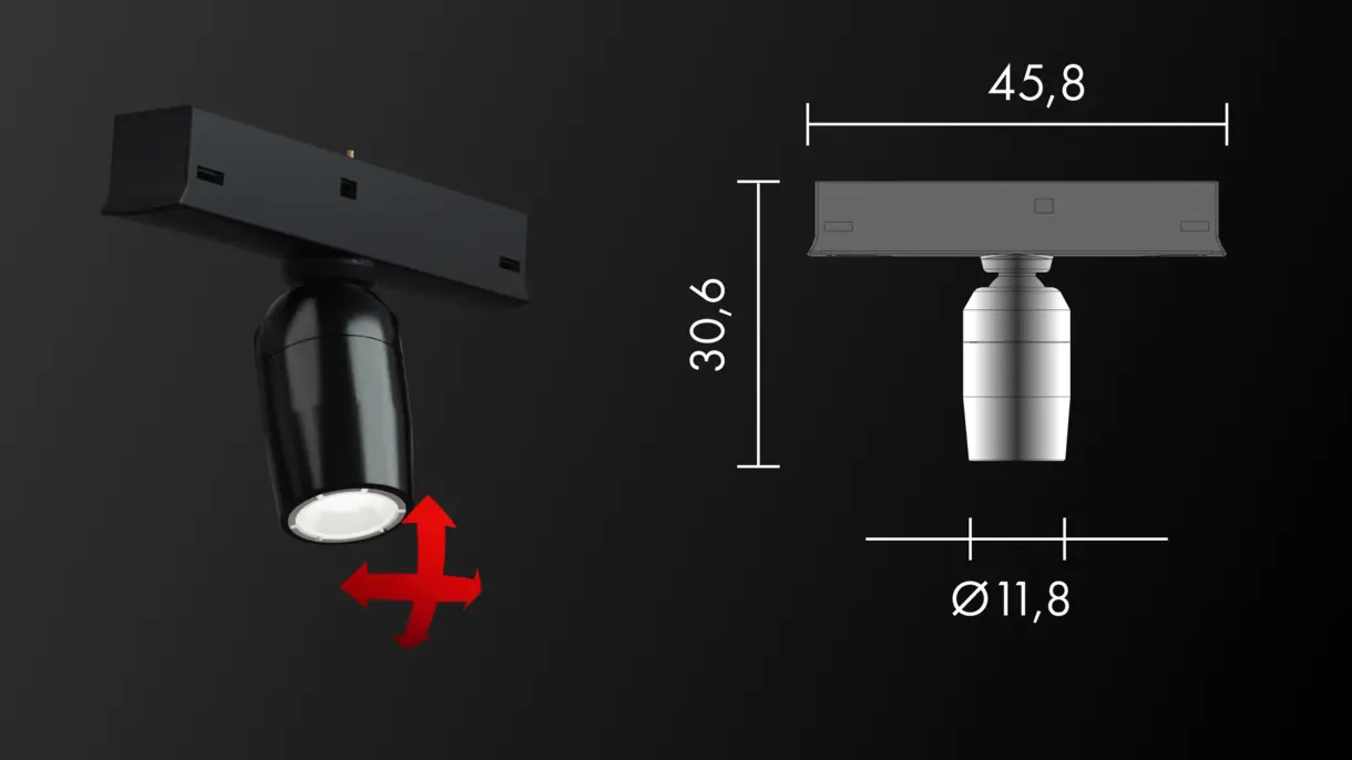 INWI Micro LED Spot mit minimalen Abmessungen – präzise und kompakte Beleuchtungslösung von DWD Concepts
